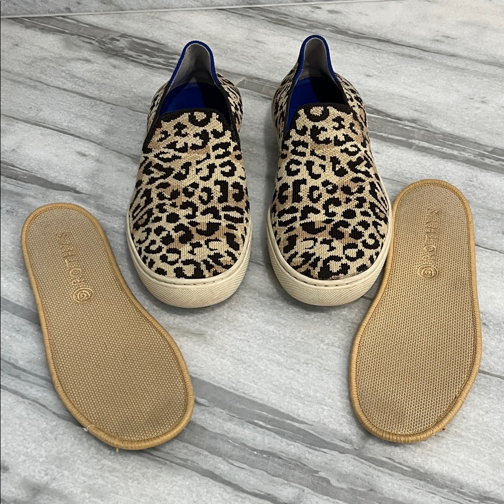 Rothy's Leopard SlipOn Tennis Shoes